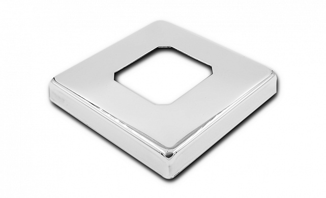 Стеклодержатель напольный 50х50х160 мм, литой, плоский, без сверления, нержавеющая сталь AISI 304, полированная k275-3 6 Стеклодержатель напольный 50х50х160 мм, литой, плоский, без сверления, нержавеющая сталь AISI 304, полированная k275-3 6