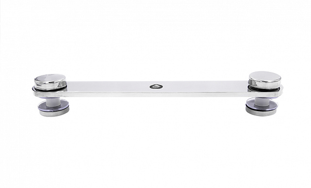 Стеклодержатель пластинчатый, под стекло 6-12 мм, полированный, по центрам 172х5 мм (AISI 304) k023-6 6 Стеклодержатель пластинчатый, под стекло 6-12 мм, полированный, по центрам 172х5 мм (AISI 304) k023-6 6