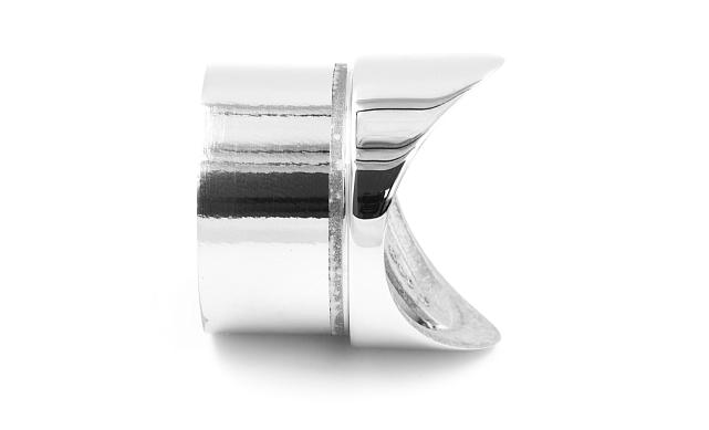 Наконечник седловина прямая 90° на стойку Ø50.8 мм, под поручень Ø50.8 мм, литая, полированная, AISI 304, k559 5