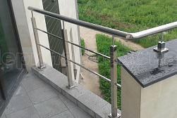 Перила и ограждения из нержавеющей стали с двумя ригелями в Алматы. Готовые проекты ПерилаГлавСнаб - фото 6