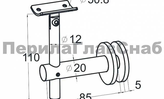 Выносной держатель поручня на стекло 8-16 мм, под золото (AISI 304) Фk241-88 2 Выносной держатель поручня на стекло 8-16 мм, под золото (AISI 304) Фk241-88 2
