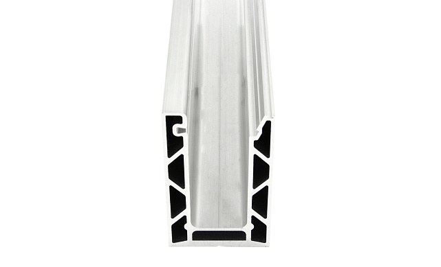 Комплект профиля зажимного для стекла 16мм и 8+8 , без отверстий, НЕАНОД. алюминий 100х60мм, т100-4-16  5