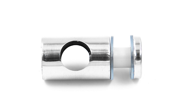 Ригеледержатель на плоскость, для ригеля Ø16 мм, полированный, штампованный (AISI 201) k032 4 Ригеледержатель на плоскость, для ригеля Ø16 мм, полированный, штампованный (AISI 201) k032 4