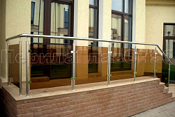Ограждения из нержавейки со стеклом в Алматы. Готовые проекты ПерилаГлавСнаб - фото 9 Ограждения из нержавейки со стеклом в Алматы. Готовые проекты ПерилаГлавСнаб - фото 9
