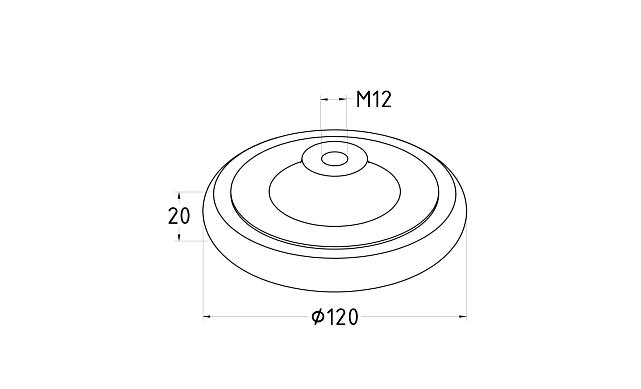 Войлок белый Ø125х20 мм, очищенный, на тарелке, сплошной k428 3 Войлок белый Ø125х20 мм, очищенный, на тарелке, сплошной k428 3