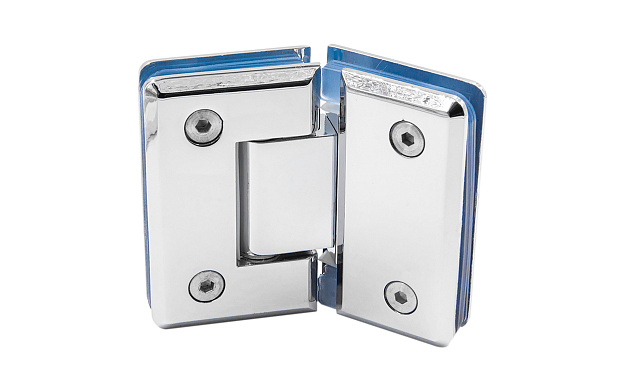 Петля для душевой кабины стекло-стекло 135° 90х55 мм цинк, полированная t302 PZn 6 Петля для душевой кабины стекло-стекло 135° 90х55 мм цинк, полированная t302 PZn 6