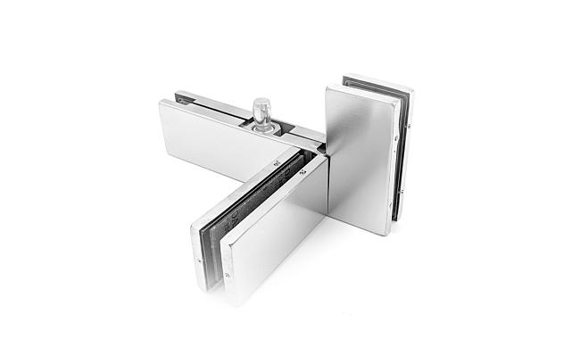 Фитинг угловой с осью и ребром жесткости, правый, шлифованный t141R SSS 10