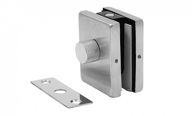 Защелка с ответной частью на стену и пол, шлифованная, вырез 17 t138 SSS 6 Защелка с ответной частью на стену и пол, шлифованная, вырез 17 t138 SSS 6