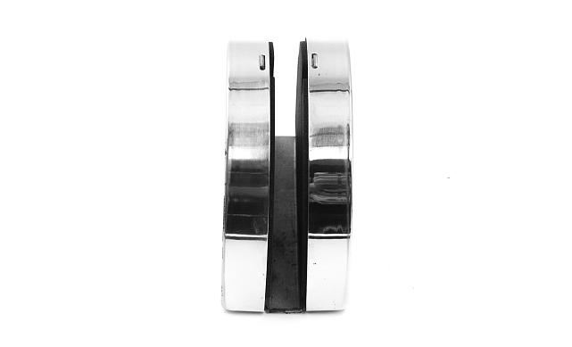 Замок для стеклянной двери с ответной частью на стекло, без вырезов, нержавеющая сталь AISI 201, полированная t109-201 PSS 5