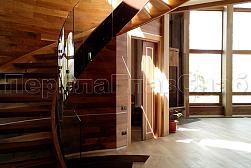 Стеклянные перила для винтовых лестниц в Алматы. Готовые проекты ПерилаГлавСнаб - фото 17