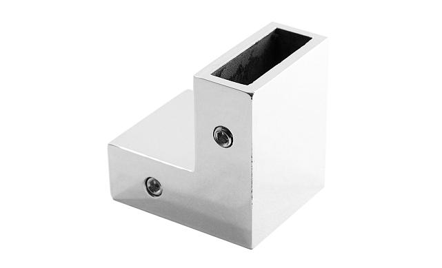 Соединитель труба-труба 90°, для трека 30х10 мм, AISI 304, полированный t460 PSS 4