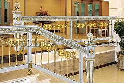 Латунные перила под золото в Алматы. Готовые проекты ПерилаГлавСнаб - фото 18