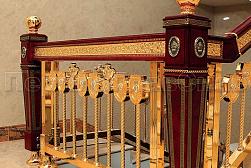 Латунные перила под золото в Алматы. Готовые проекты ПерилаГлавСнаб - фото 4