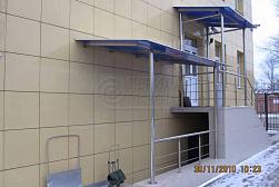 Козырьки и навесы на металлокаркасе в Алматы. Готовые проекты ПерилаГлавСнаб - фото 19