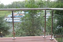 Стеклянные ограждения для улицы в Алматы. Готовые проекты ПерилаГлавСнаб - фото 7