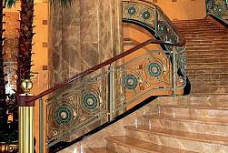 Латунные перила под золото в Алматы. Готовые проекты ПерилаГлавСнаб - фото 3
