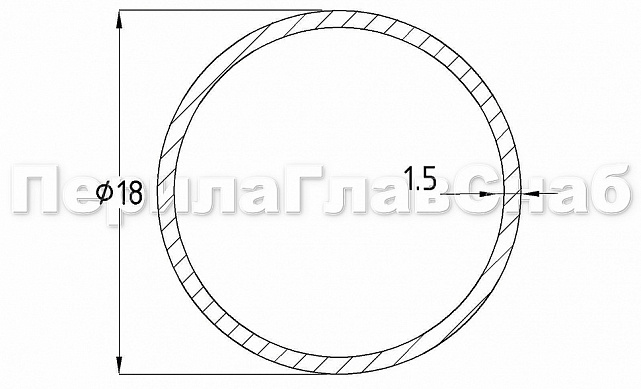 Штанга 18х1.5 мм полированная, длина 6000 мм t900-06 PSS 3 Штанга 18х1.5 мм полированная, длина 6000 мм t900-06 PSS 3