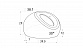 Наконечник штамп, под 30°, Ø38.1 мм, для поручня Ø38.1, золото (AISI 304) k016-88