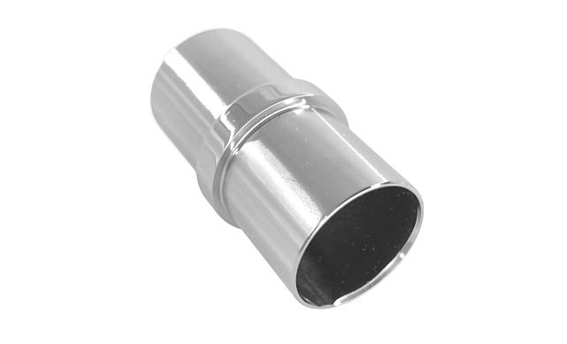 Соединитель трубы Ø25.1х1.45мм, полированный, AISI 304, с насечками k086-25 5