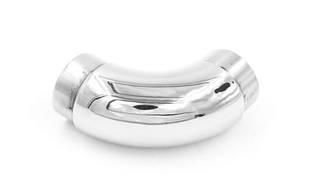 Отвод поручня под Ø42.4х1.5 мм, 90°, литой, полированный, с вставками (AISI 201) k383-3 4