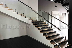 Перила на второй этаж в Алматы. Готовые проекты ПерилаГлавСнаб - фото 22
