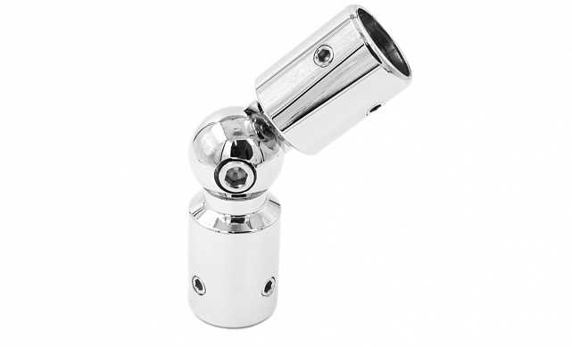 Соединитель трубы 19 мм, шарнирный, нержавеющая сталь AISI 304, полированная t915 PSS 4 Соединитель трубы 19 мм, шарнирный, нержавеющая сталь AISI 304, полированная t915 PSS 4