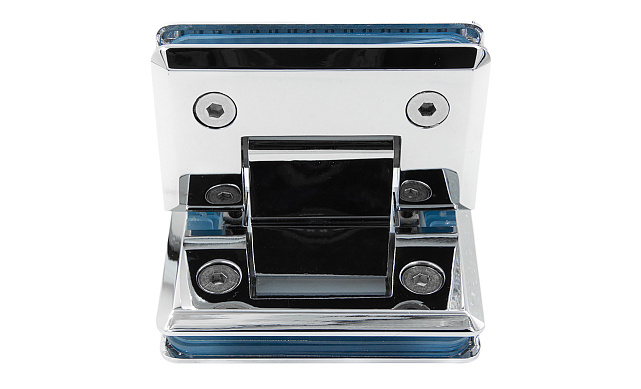 Петля для душевой кабины стекло-стекло 90° 90х55 мм цинк, полированная t304 PZn 7 Петля для душевой кабины стекло-стекло 90° 90х55 мм цинк, полированная t304 PZn 7