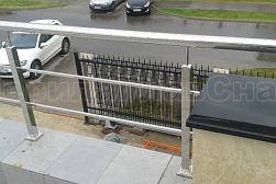 Перила и ограждения из нержавеющей стали с двумя ригелями в Алматы. Готовые проекты ПерилаГлавСнаб - фото 7