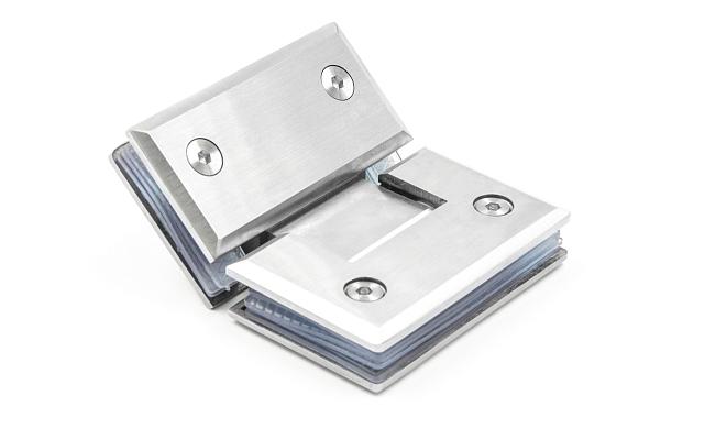 Петля для душевой стекло-стекло 90х55 мм, 135°, нержавеющая сталь AISI 304, шлифованная t302 SSS 5 Петля для душевой стекло-стекло 90х55 мм, 135°, нержавеющая сталь AISI 304, шлифованная t302 SSS 5