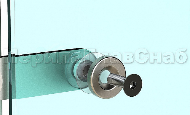 Готовая стойка 40х40х950 мм, деревянная, со вставками из нержавеющей стали 2х100 мм с 2 пластинчатыми стеклодержателями, под золото k740-2-G 3 Готовая стойка 40х40х950 мм, деревянная, со вставками из нержавеющей стали 2х100 мм с 2 пластинчатыми стеклодержателями, под золото k740-2-G 3