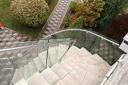 Стеклянные перила для винтовых лестниц в Алматы. Готовые проекты ПерилаГлавСнаб - фото 13