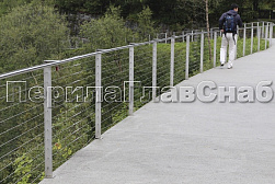 Тросовые ограждения в Алматы. Готовые проекты ПерилаГлавСнаб - фото 5