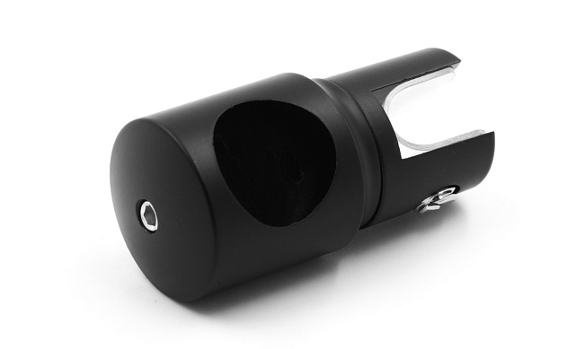 Крепежный элемент глухой для трубы 19 мм цинк, черный t913 BZn  5  Крепежный элемент глухой для трубы 19 мм цинк, черный t913 BZn  5