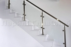 Перила на второй этаж в Алматы. Готовые проекты ПерилаГлавСнаб - фото 1