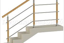 Перила и ограждения из нержавейки и дерева в Алматы. Готовые проекты ПерилаГлавСнаб - фото 30