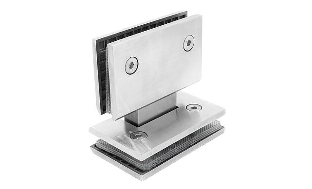 Петля для душевой кабины стекло-стекло 180° 90х55 мм AISI 304 шлифованная t303-2 SSS 5