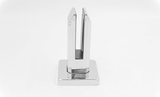 Стеклодержатель литой напольный, плоский 45х50х160 мм, для стекла 10-12 мм, полированный AISI 316 k275-8 6