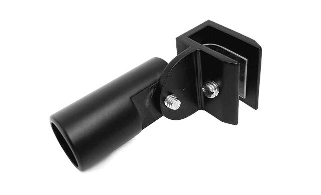 Крепежный элемент глухой шарнирный для трубы 19 мм, черный t911 BL 7