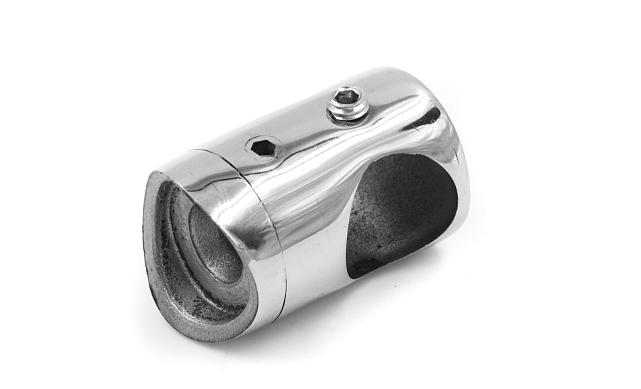 Ригеледержатель на стойку Ø38.1хØ16.5 мм, полированный, литой (AISI 304) k018-5 5