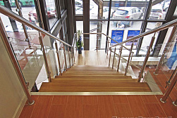 Ограждения из нержавейки со стеклом в Алматы. Готовые проекты ПерилаГлавСнаб - фото 12