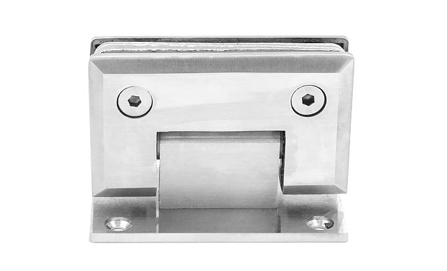 Петля для душевой кабины стена-стекло 90° 90х55 мм AISI 304, шлифованная  t301 SSS 7