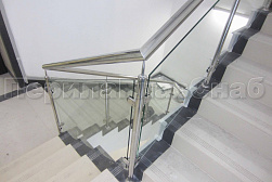 Ограждения из нержавейки со стеклом в Алматы. Готовые проекты ПерилаГлавСнаб - фото 18 Ограждения из нержавейки со стеклом в Алматы. Готовые проекты ПерилаГлавСнаб - фото 18