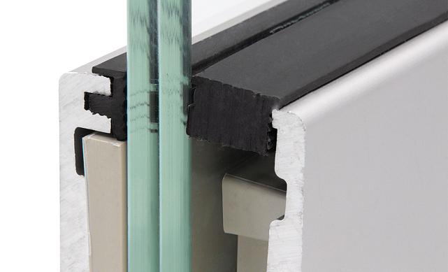 Комплект профиля зажимного  для стекла 10 мм, с отверстиями,  АНОД, алюминий,  k601-2-10 4