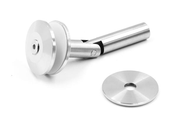 Крепление стекла к стене, шлифованное, AISI 304 k623 6