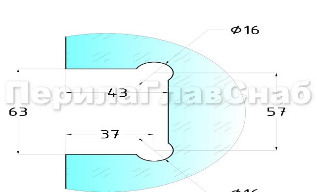 Петля для душевой кабины стена-стекло 90° 90х55 мм AISI 304 полированная t301-2 PSS 2
