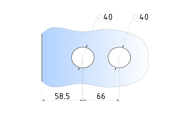 Замок для стеклянной двери с нажимной ручкой и притвором, евроцилиндр односторонний ключ/защелка, с ответной частью на стену, шлифованный t155-2 SSS  2