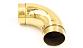 Отвод поручня под Ø50.8х102х1.45 мм, 90°, полированный 600 Grit, с двумя установочными кольцами, золото k052-88