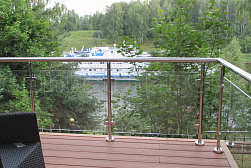 Ограждения из нержавейки со стеклом в Алматы. Готовые проекты ПерилаГлавСнаб - фото 2 Ограждения из нержавейки со стеклом в Алматы. Готовые проекты ПерилаГлавСнаб - фото 2