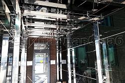 Стеклянные козырьки на спайдерах в Алматы. Готовые проекты ПерилаГлавСнаб - фото 3