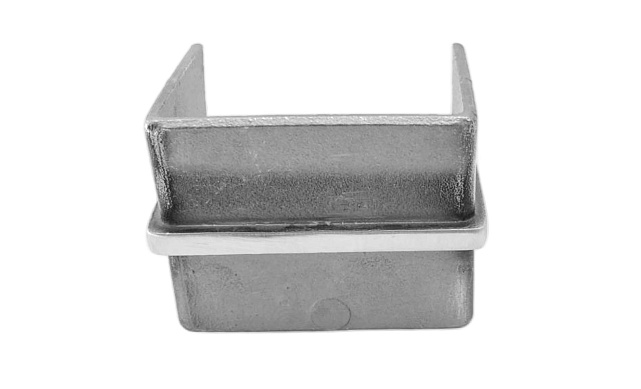 Соединитель для поручня с пазом 40х60 мм, шлифованный (AISI 304) Фk541-2 4 Соединитель для поручня с пазом 40х60 мм, шлифованный (AISI 304) Фk541-2 4